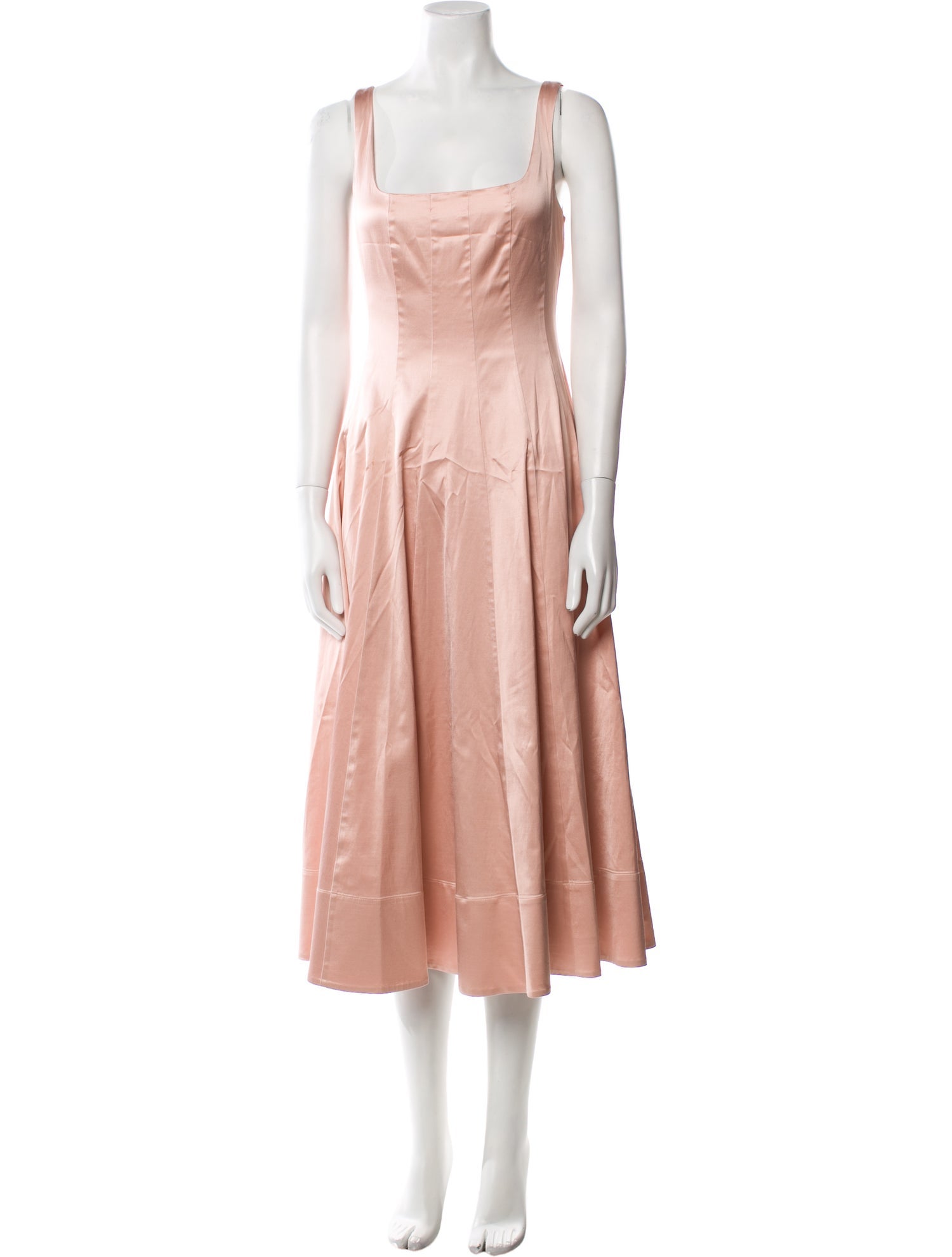 Staud Square Neckline Long Dress