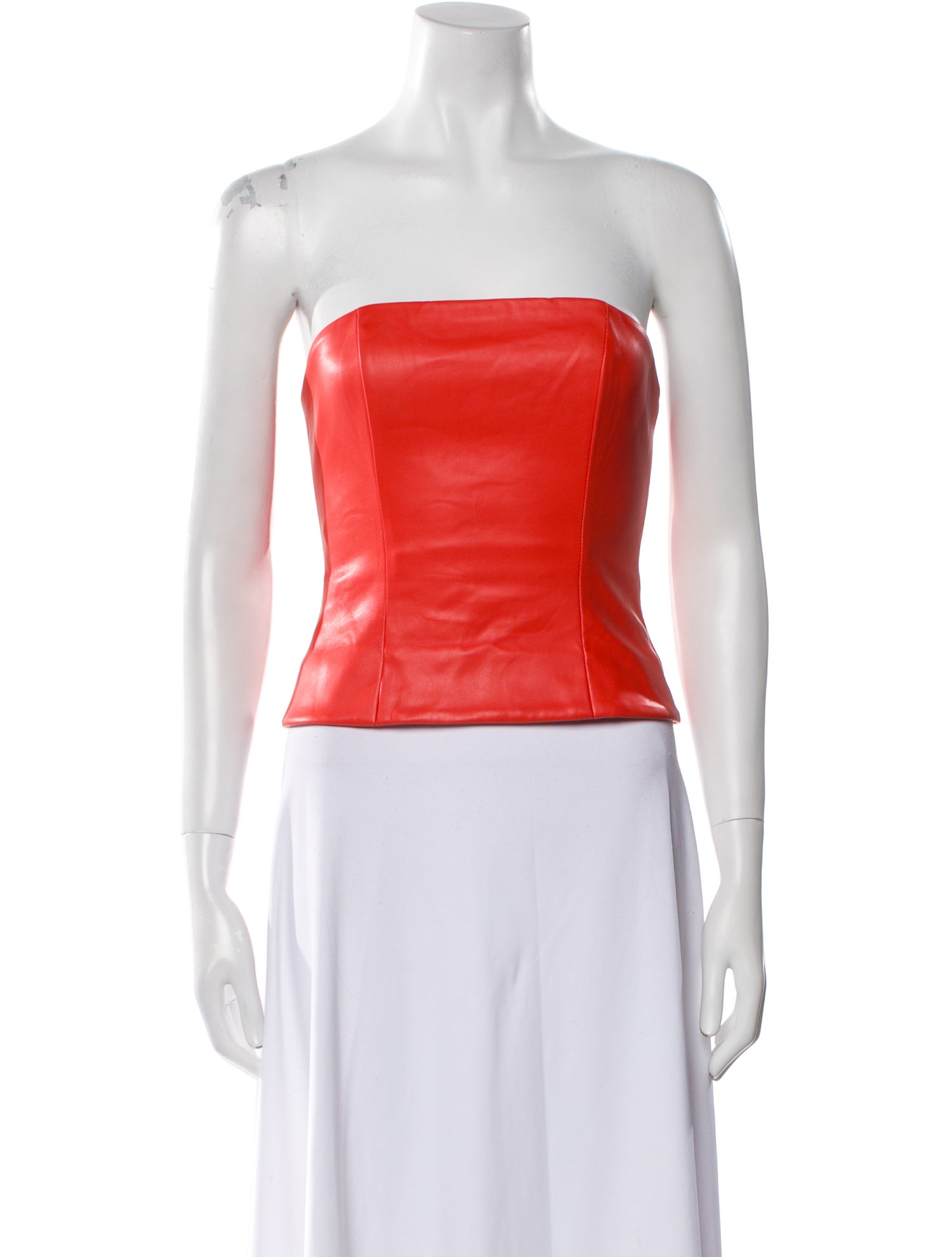 Staud Strapless Crop Top