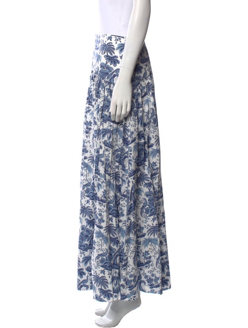 Staud Printed Midi Length Skirt