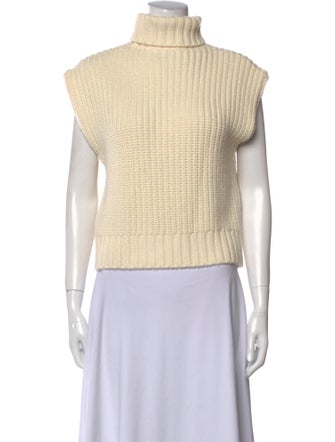 Staud Wool Turtleneck Crop Top