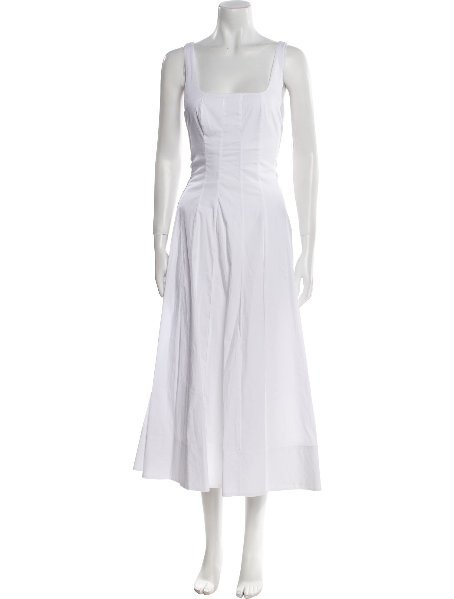 Staud Square Neckline Long Dress