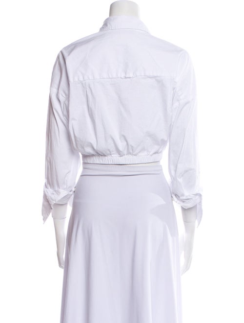 Staud Three-Quarter Sleeve Button-Up Top