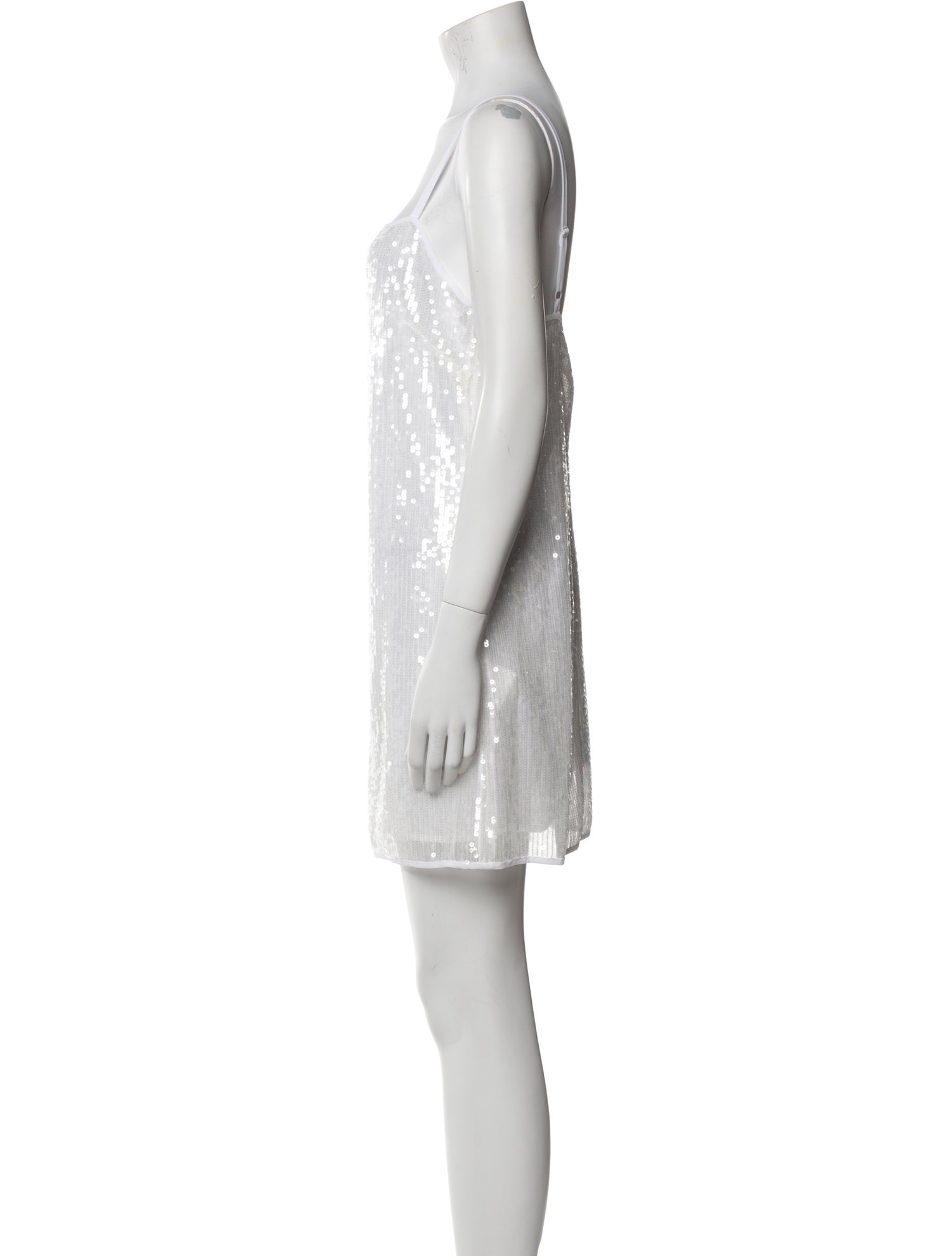 Staud Square Neckline Mini Dress