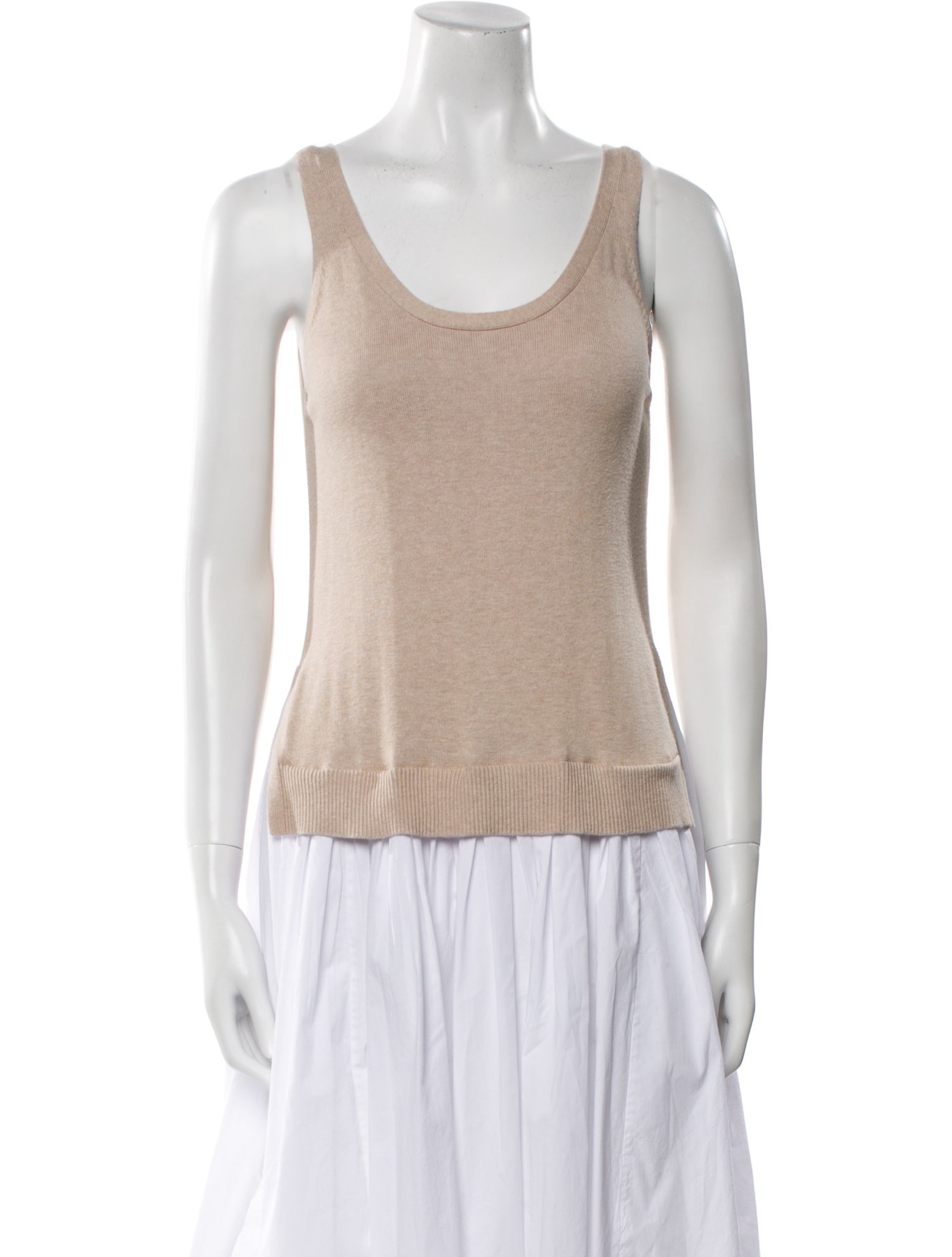 Staud Scoop Neck Midi Length Dress