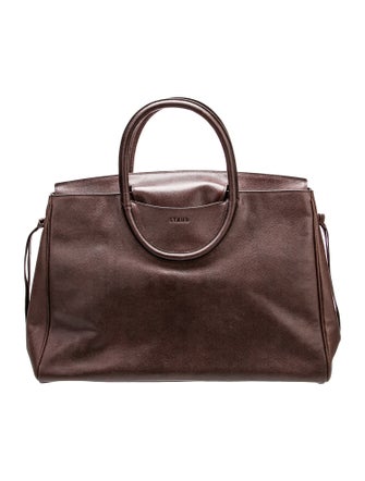 Staud Leather Top Handle Bag