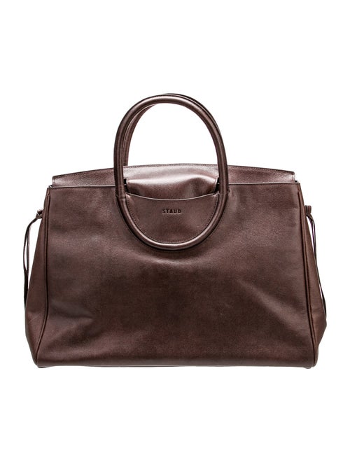 Staud Leather Top Handle Bag
