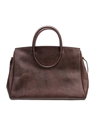 Staud Leather Top Handle Bag