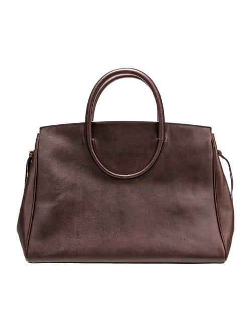 Staud Leather Top Handle Bag