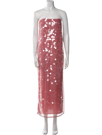 Staud Printed Midi Length Dress