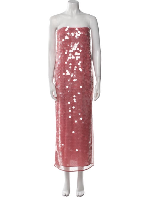 Staud Printed Midi Length Dress