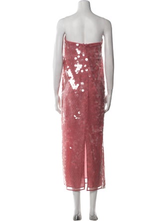 Staud Printed Midi Length Dress