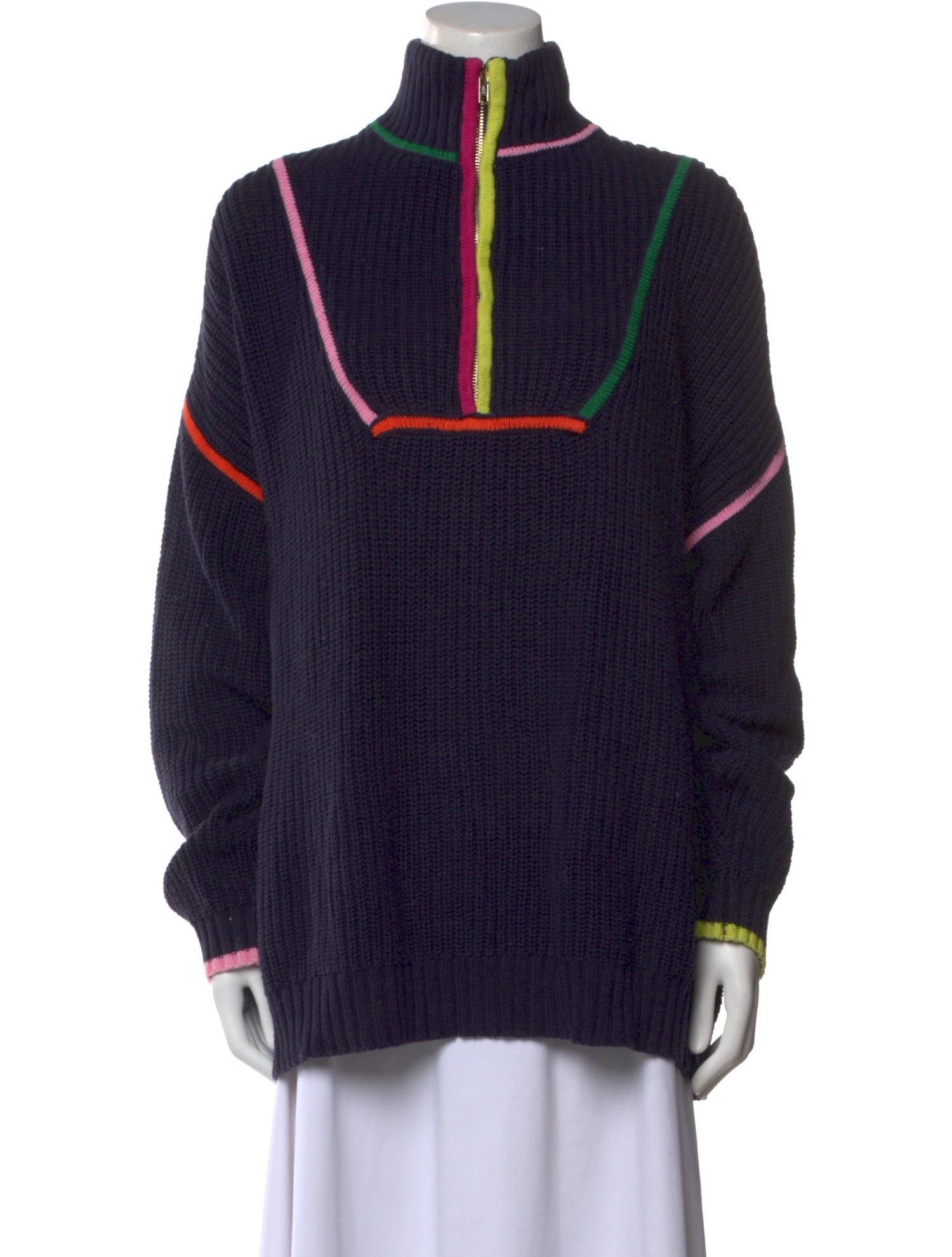 Staud Printed Turtleneck Sweatshirt