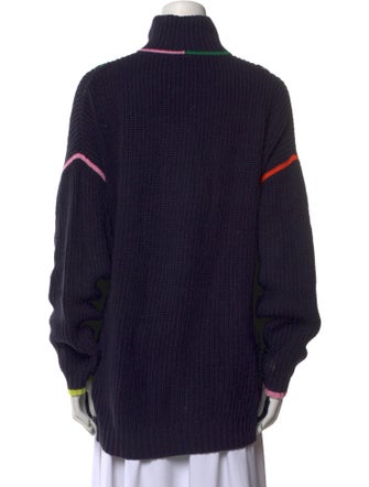 Staud Printed Turtleneck Sweatshirt