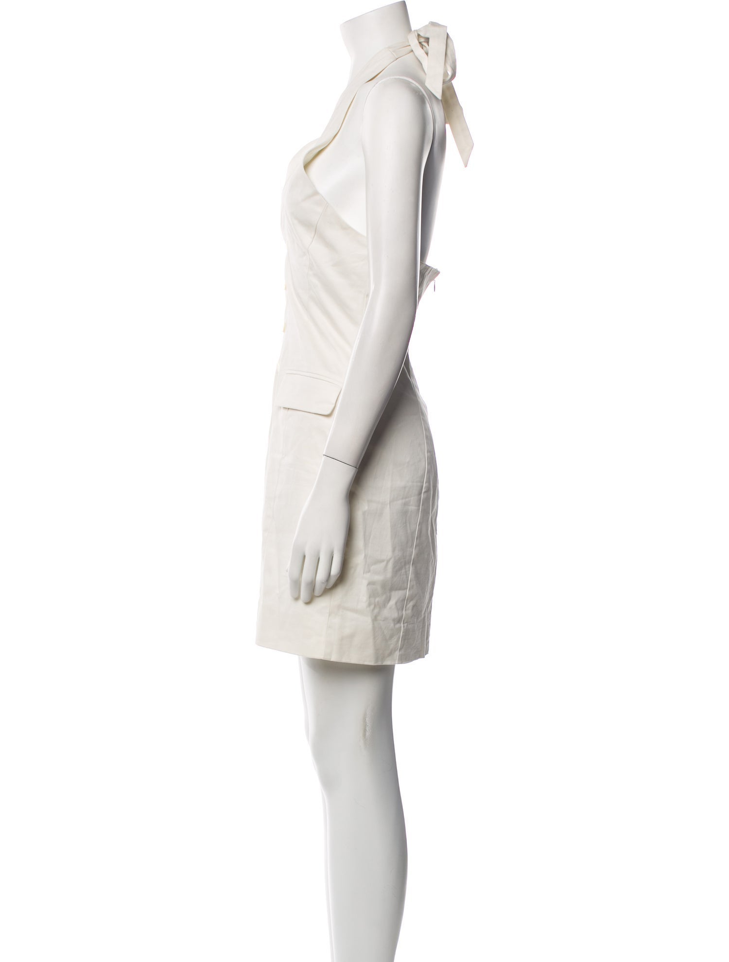 Staud Halterneck Mini Dress