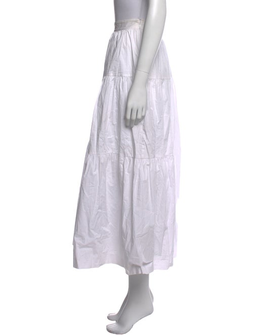 Staud Pleated Accents Midi Length Skirt