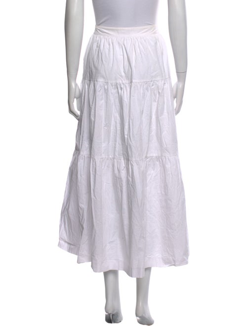 Staud Pleated Accents Midi Length Skirt