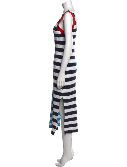 Staud Striped Midi Length Dress