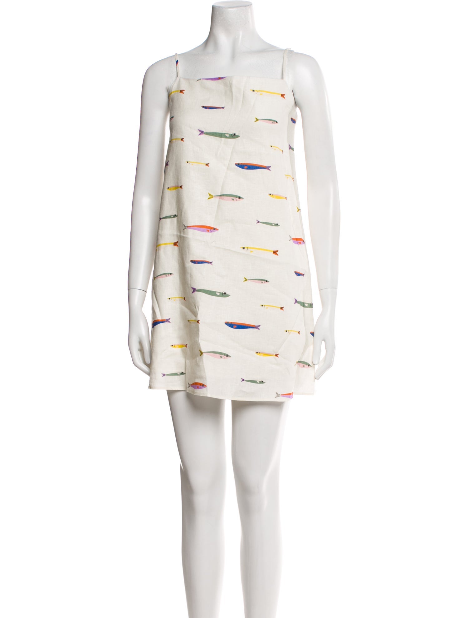 Staud Linen Mini Dress