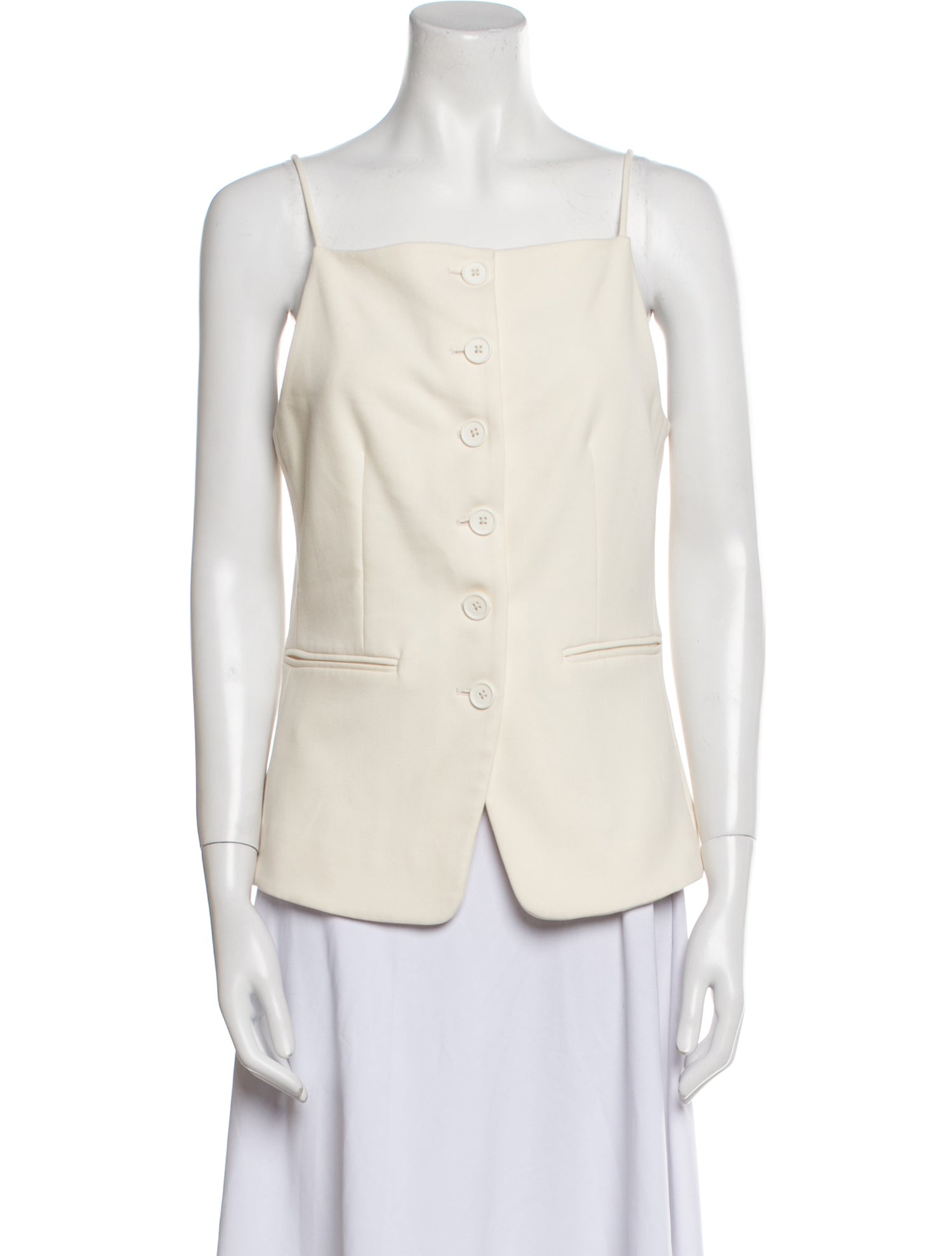 Staud Square Neckline Sleeveless Top