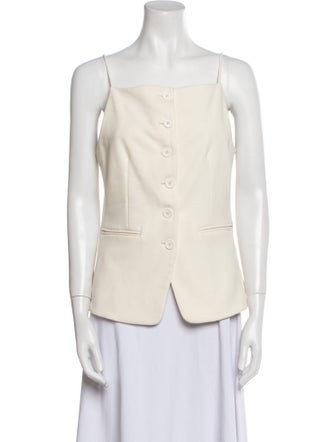 Staud Square Neckline Sleeveless Top