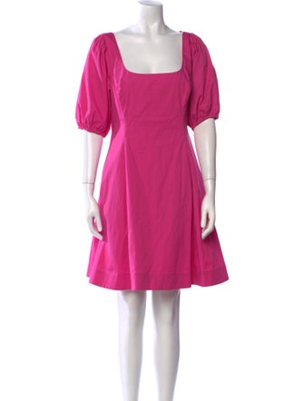 Staud Square Neckline Mini Dress