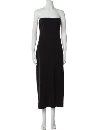 Staud Strapless Midi Length Dress