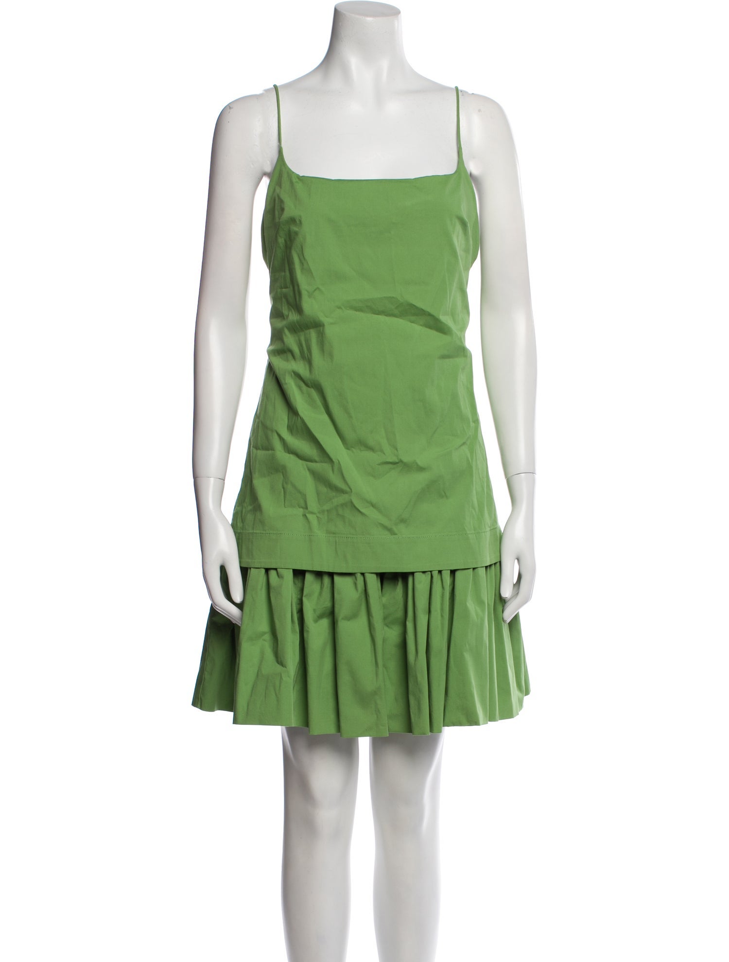 Staud Square Neckline Mini Dress