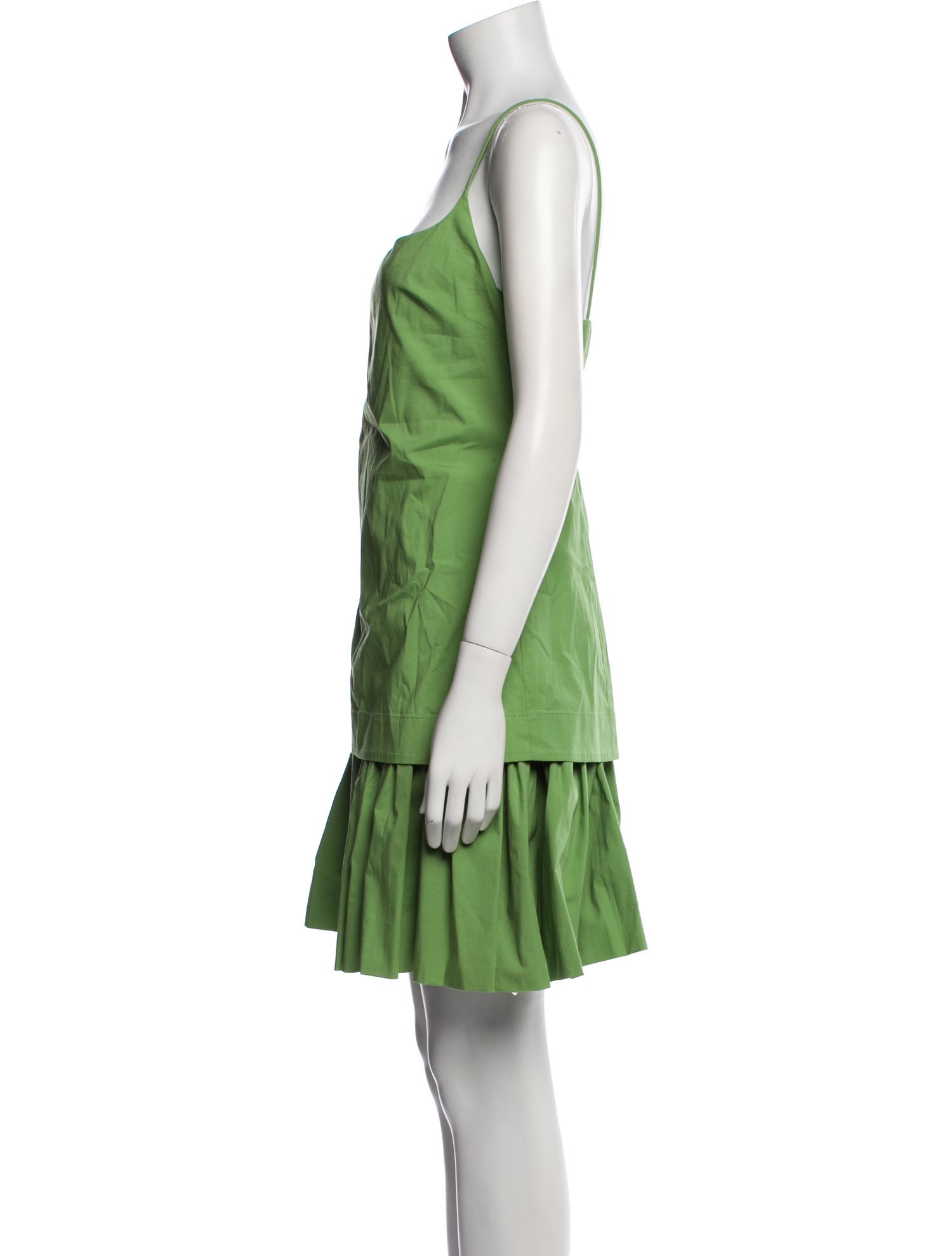 Staud Square Neckline Mini Dress