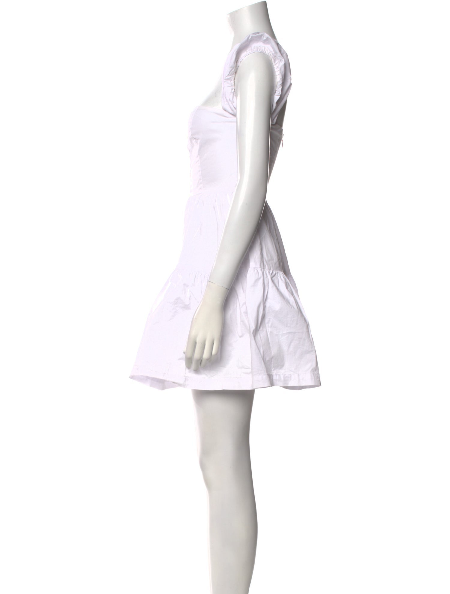 Staud Square Neckline Mini Dress