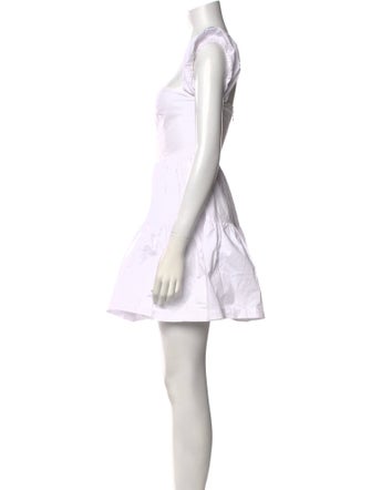 Staud Square Neckline Mini Dress