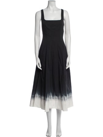 Staud Square Neckline Long Dress