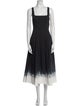 Staud Square Neckline Long Dress