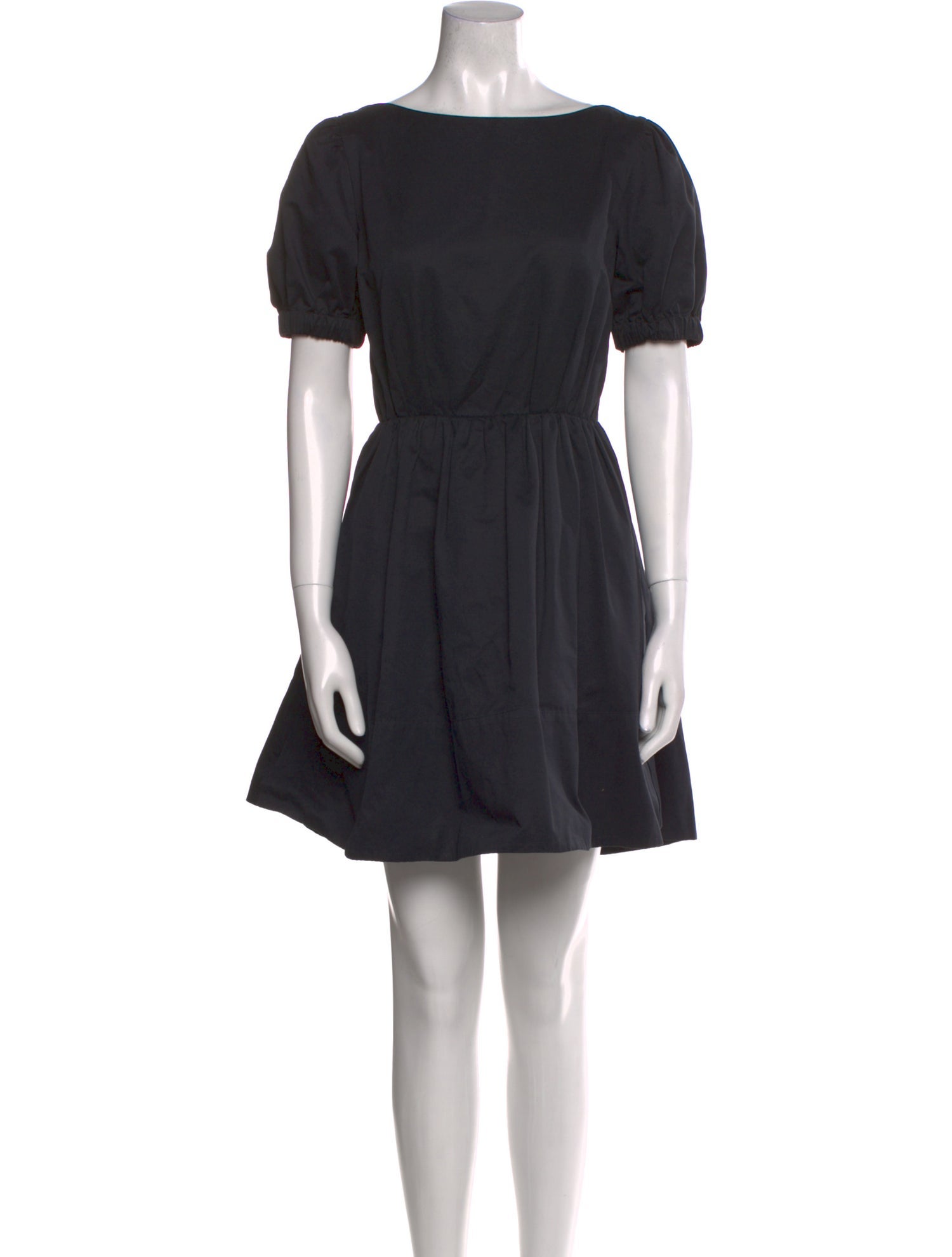 Staud Bateau Neckline Mini Dress