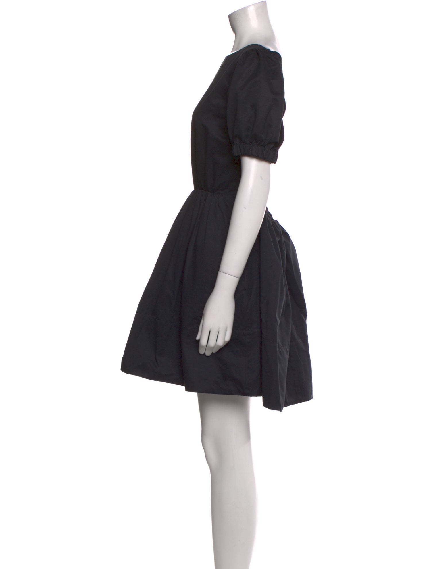 Staud Bateau Neckline Mini Dress