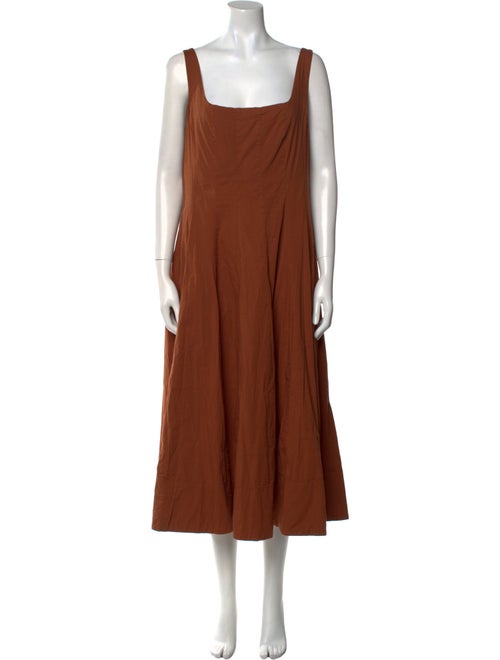 Staud Square Neckline Long Dress