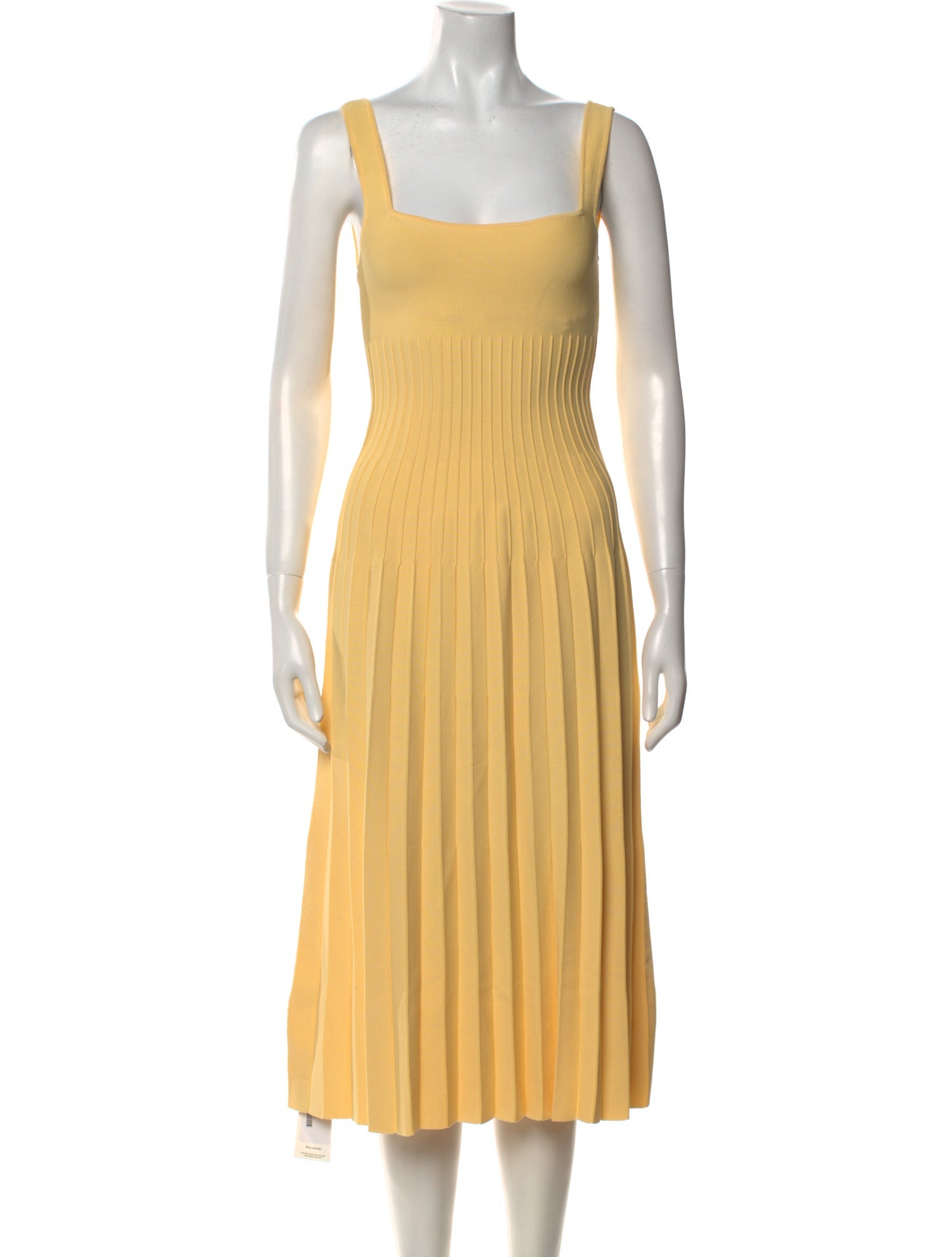 Staud Square Neckline Midi Length Dress