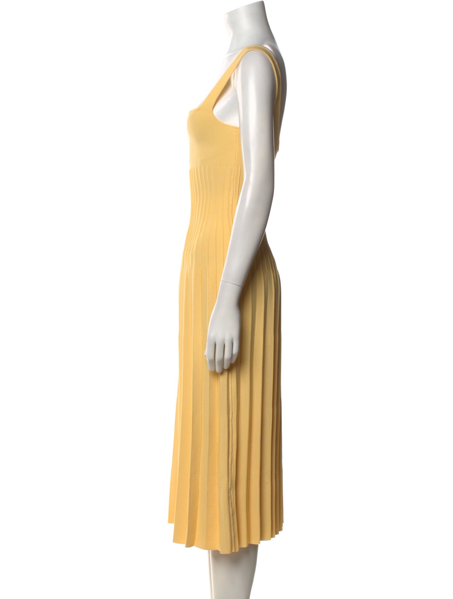 Staud Square Neckline Midi Length Dress