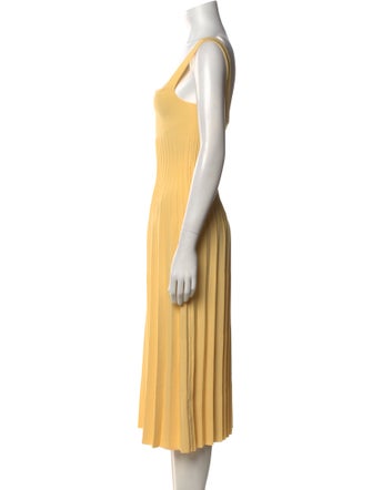 Staud Square Neckline Midi Length Dress