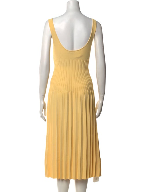 Staud Square Neckline Midi Length Dress