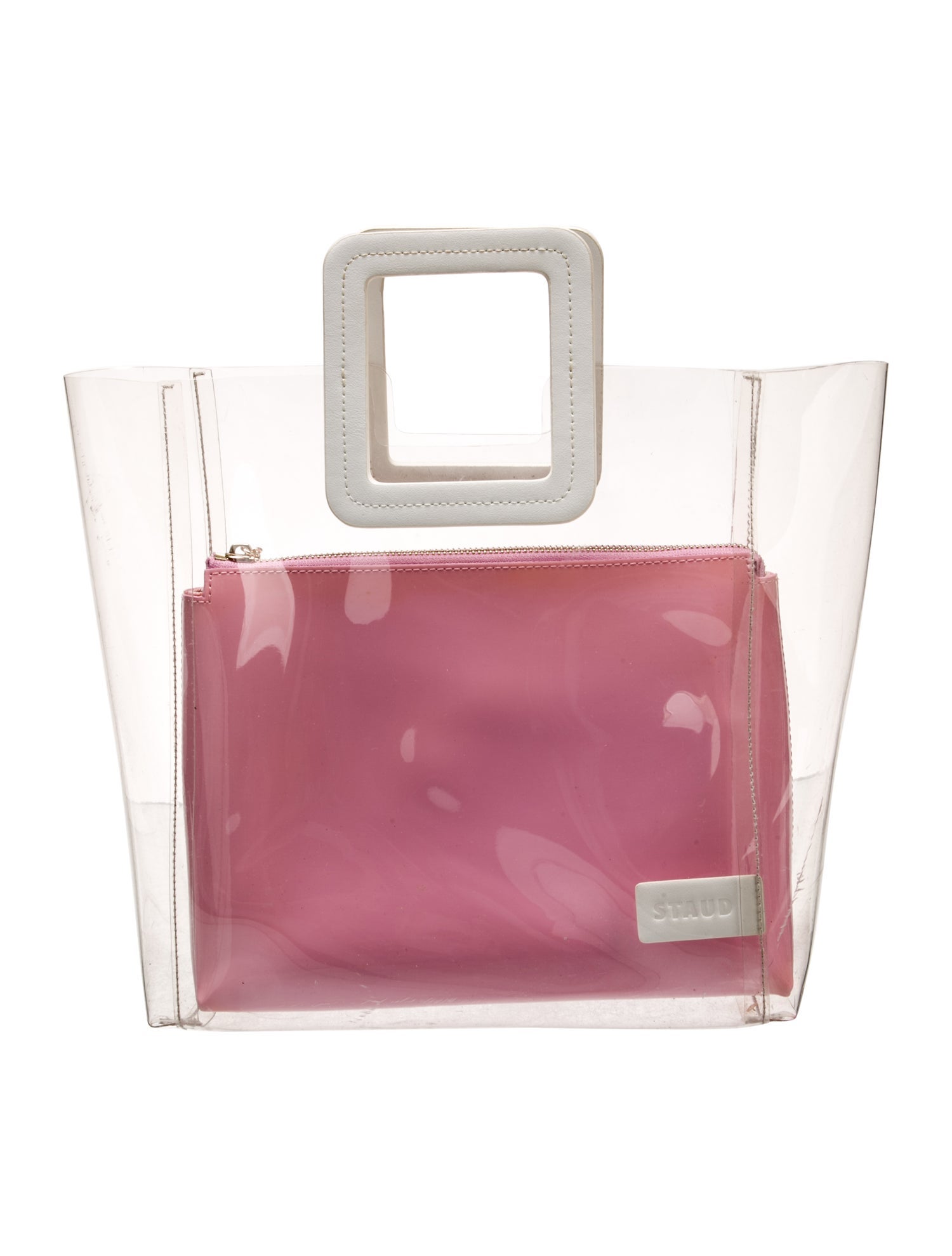 Staud PVC Top Handle Bag