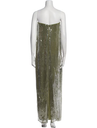 Staud Strapless Midi Length Dress