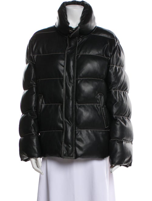 Staud Faux Leather Faux Fur Jacket