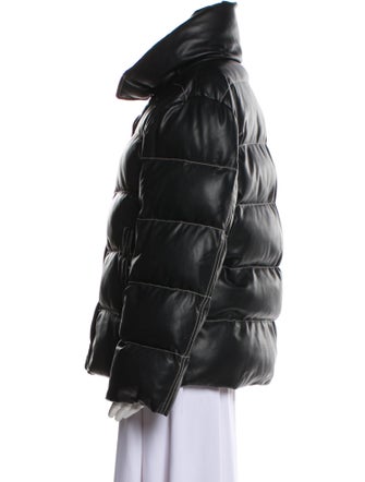 Staud Faux Leather Faux Fur Jacket