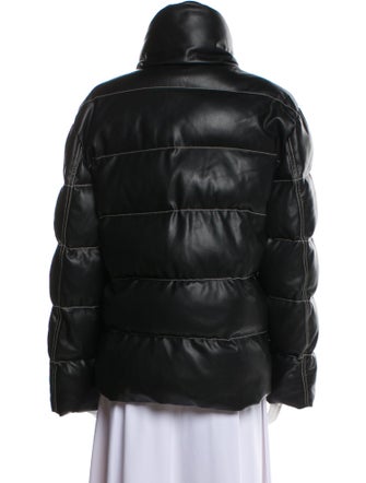 Staud Faux Leather Faux Fur Jacket