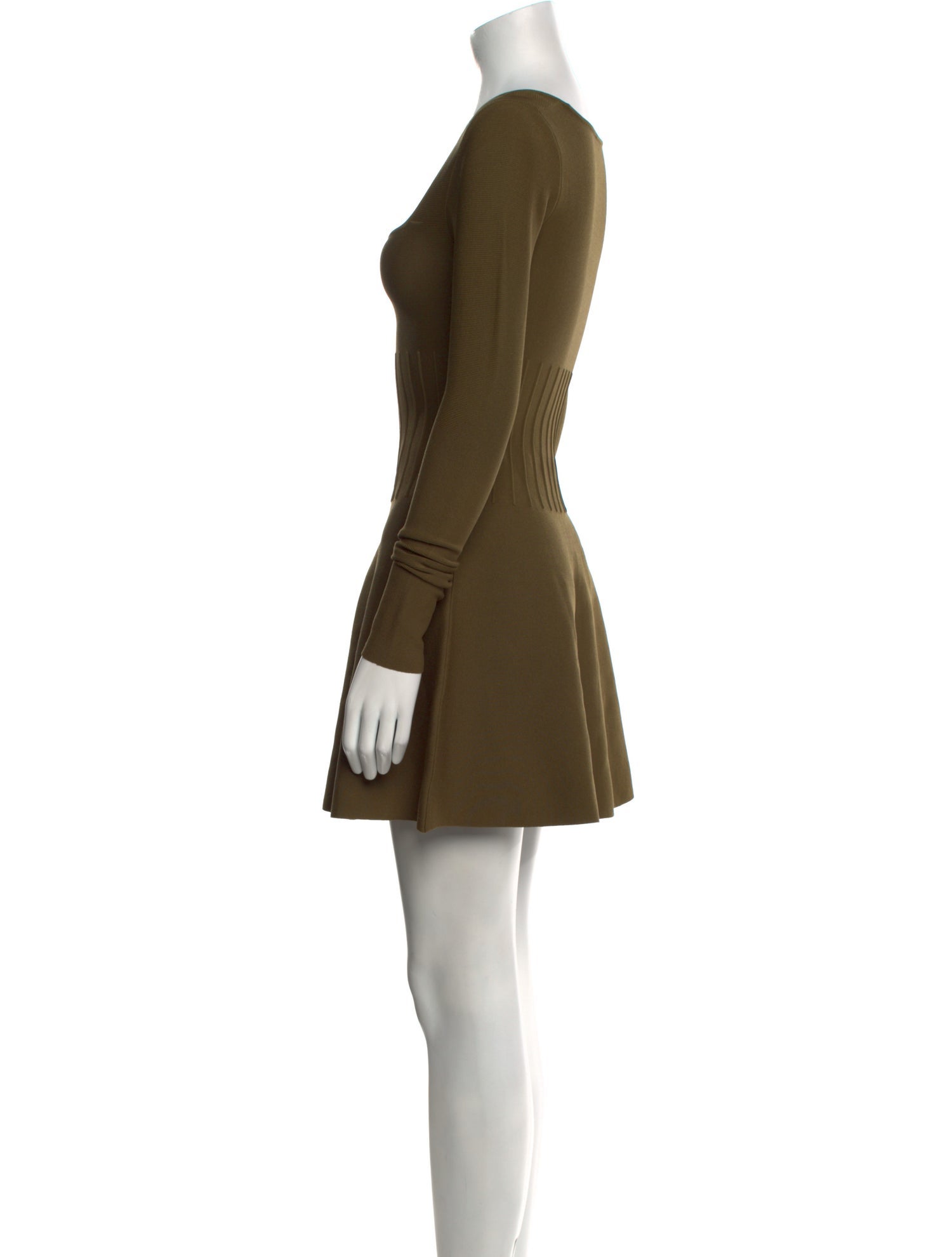 Staud Square Neckline Mini Dress