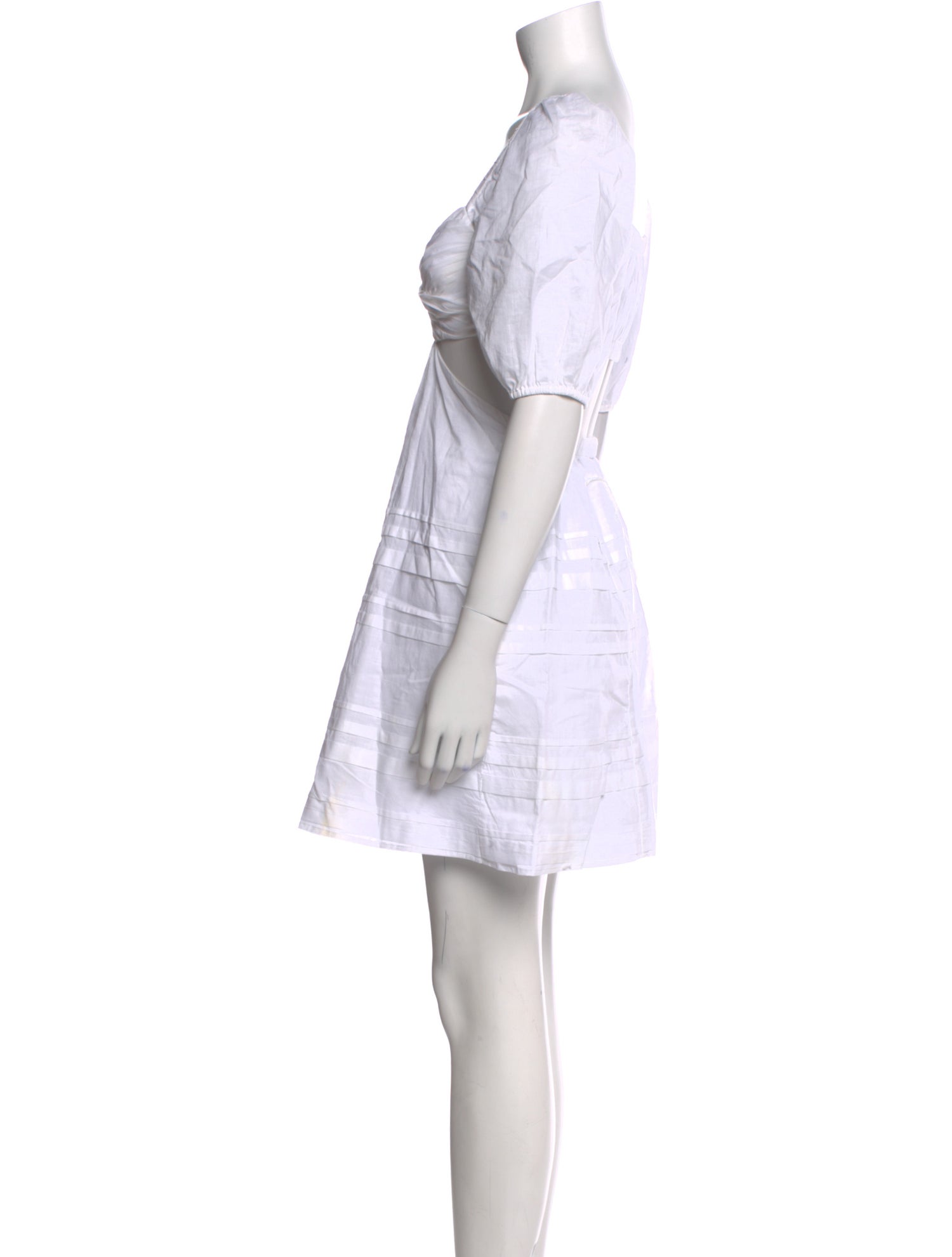 Staud V-Neck Mini Dress