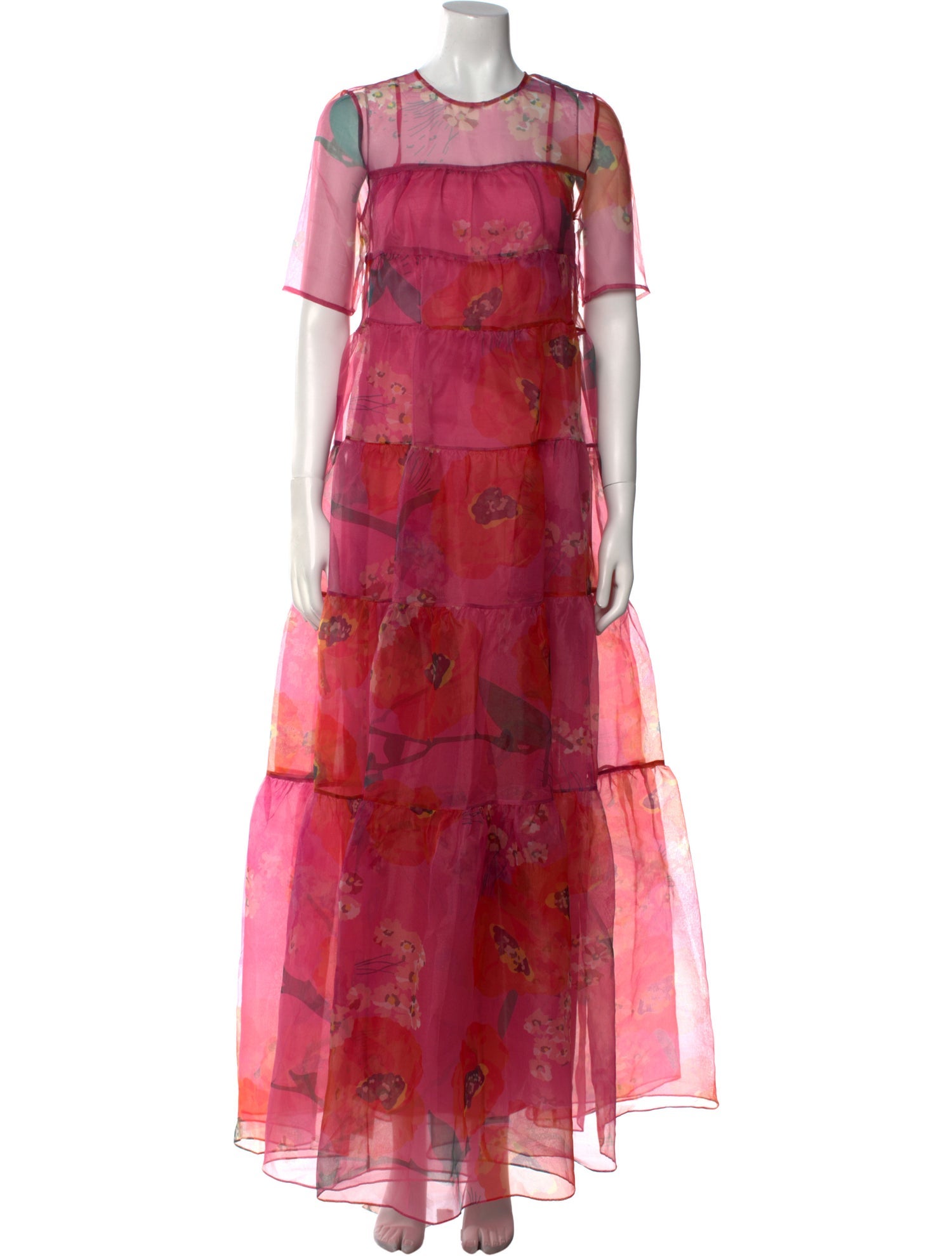 Staud Floral Print Long Dress w/ Tags