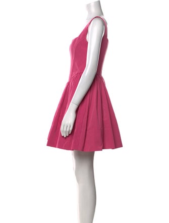 Staud Square Neckline Mini Dress