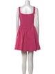 Staud Square Neckline Mini Dress