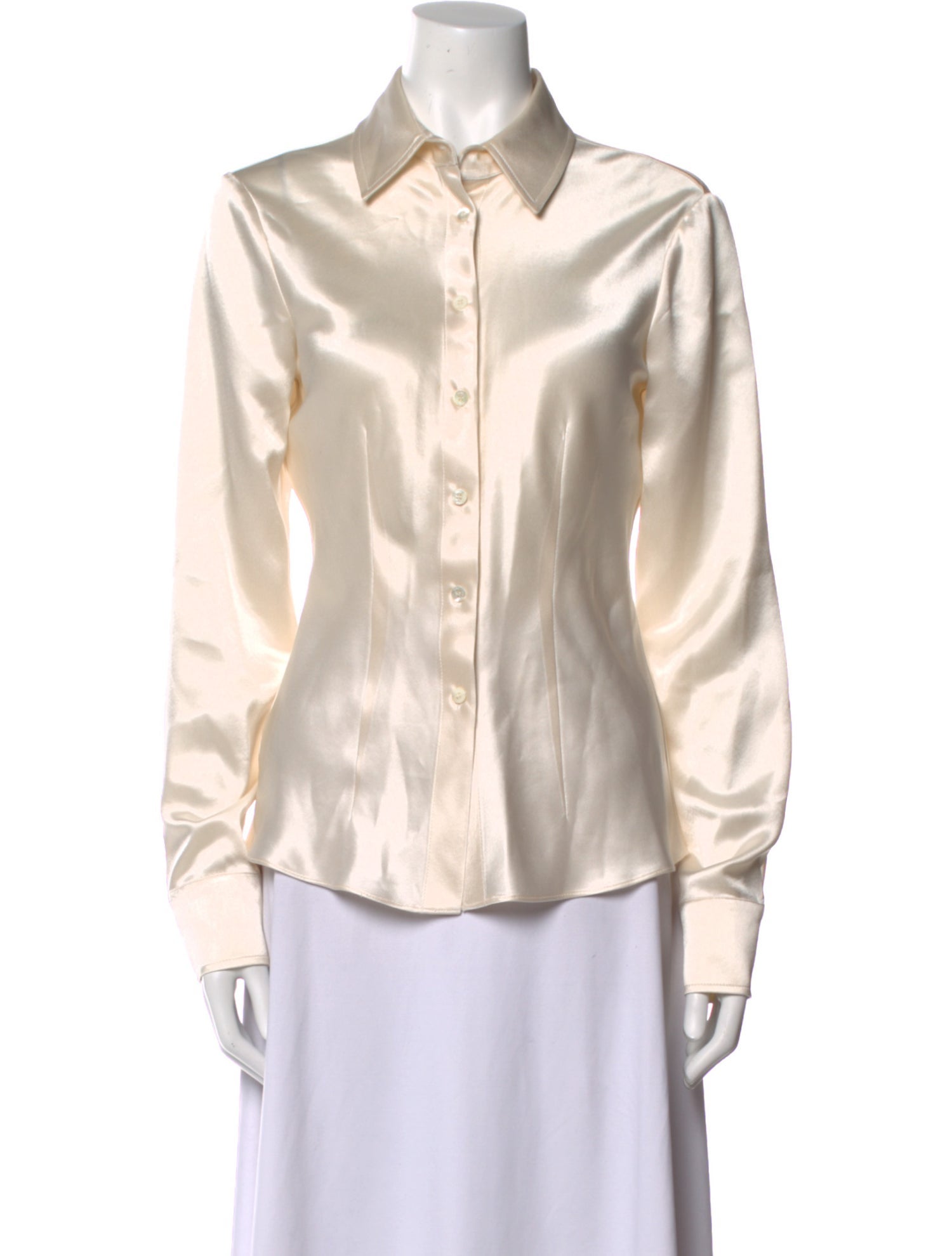 Staud Long Sleeve Button-Up Top